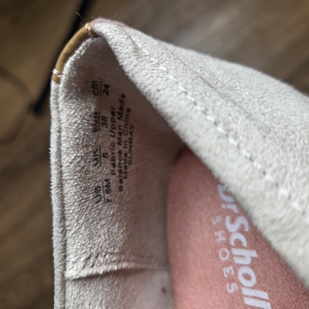 Dr. Scholl's Light Gray Espadrille Slip-Ons. - Picture 8 of 8